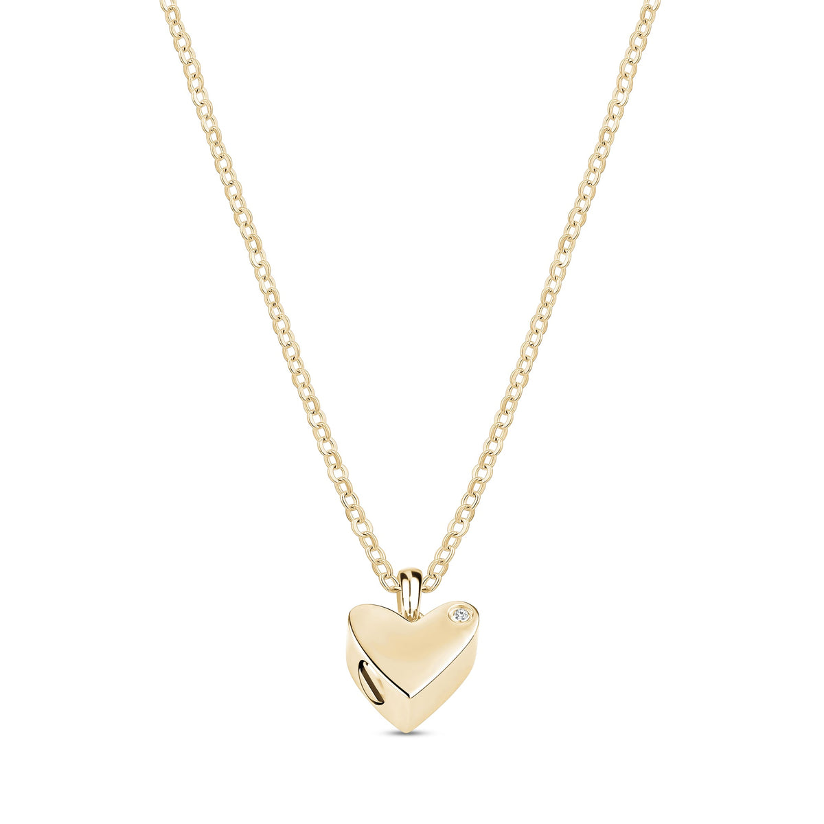 Contemporary Heart Urn Pendant