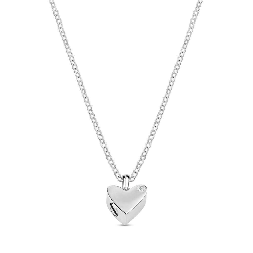 Contemporary Heart Urn Pendant