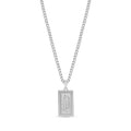 Minimal Allah Rectangle Pendant