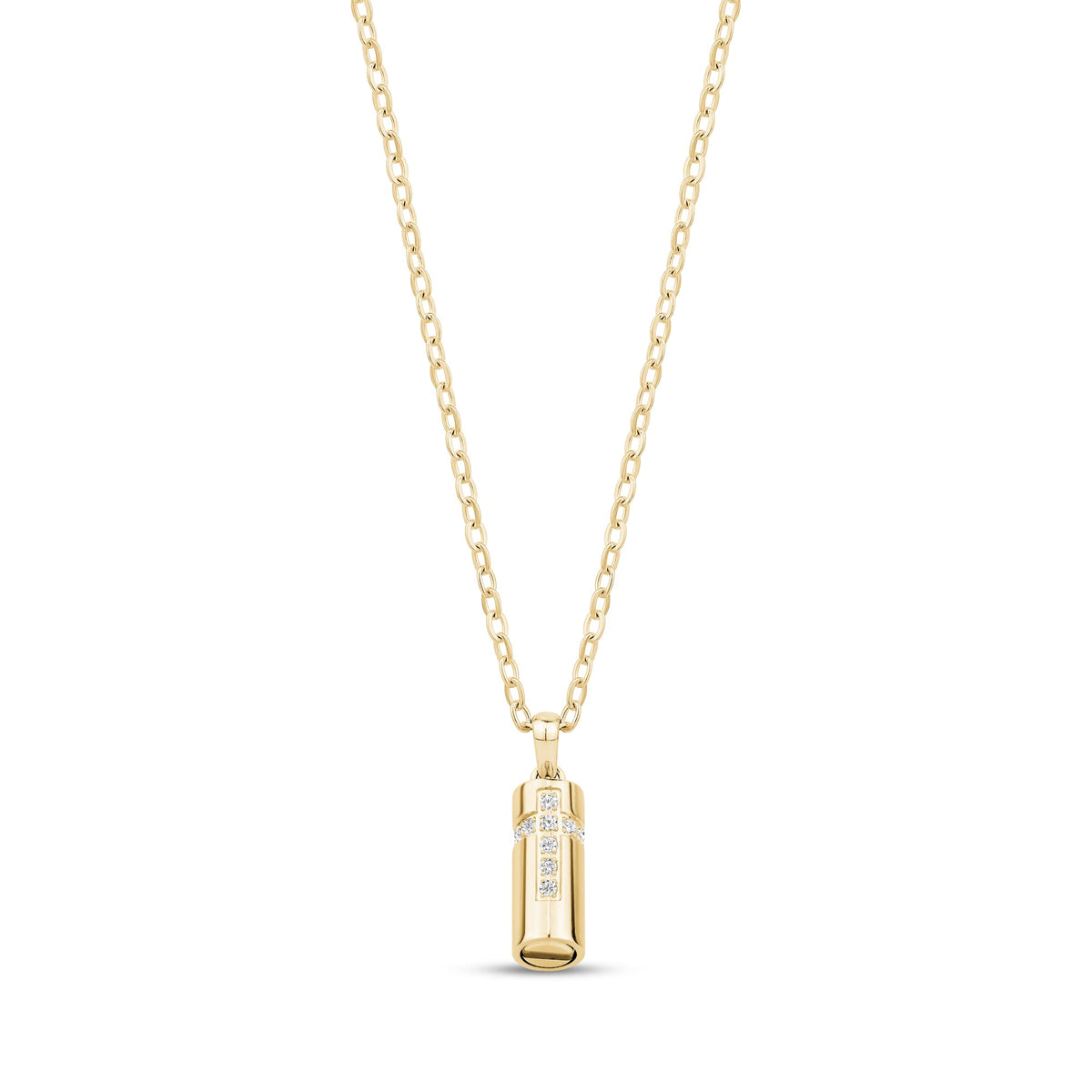 Cross Cylinder Urn Pendant