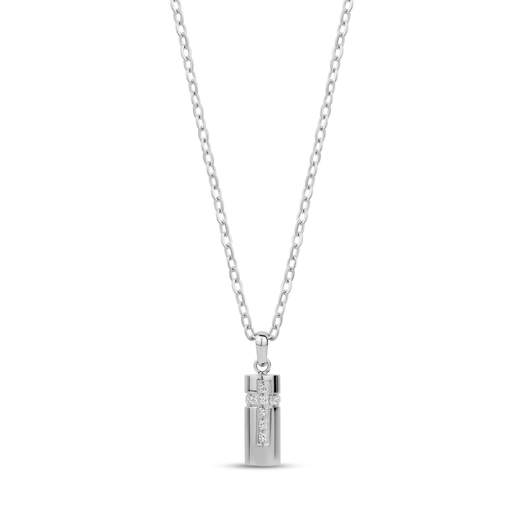 Cross Cylinder Urn Pendant