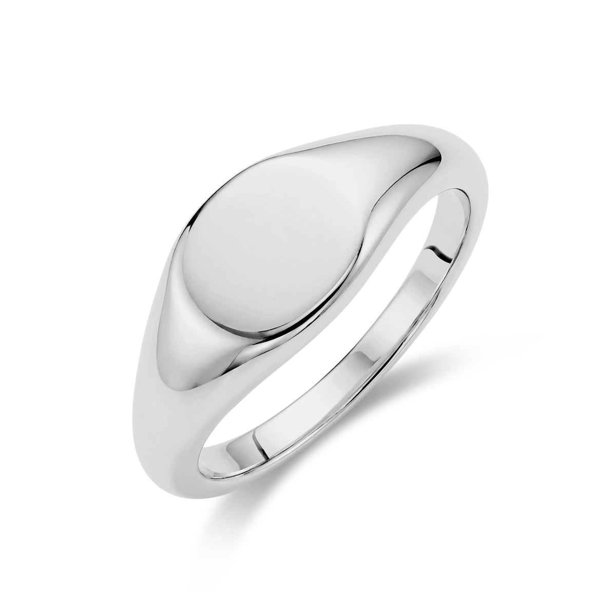 Modern Oval Signet Ring