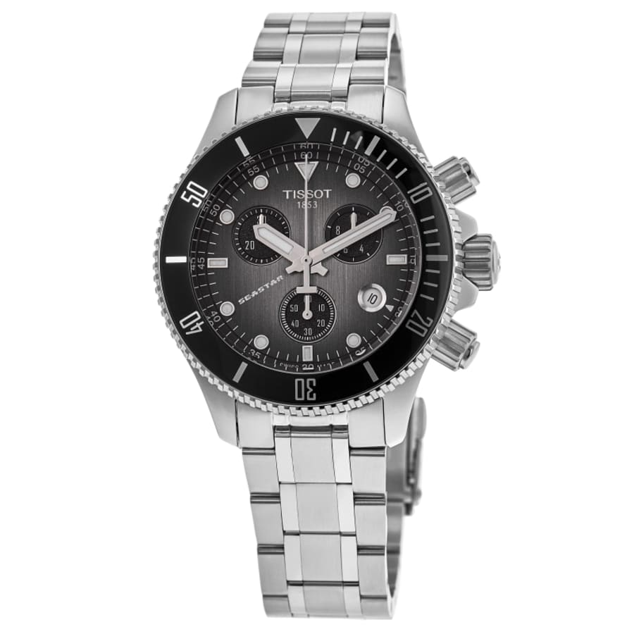Tissot Seastar 1000 Quartz Chronograph Grey Dial Stainless Steel Men's Watch T120.217.11.061.00