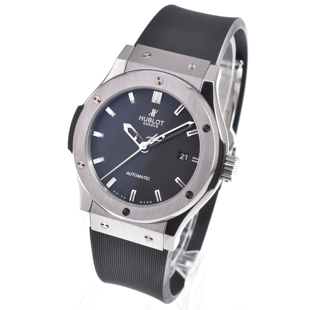 Hublot Classic Fusion Magic Automatic Ceramic And Rubber Watch (Pre-Owned)
