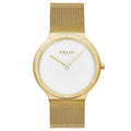 Obaku Women's Note Lille White Round 34mm