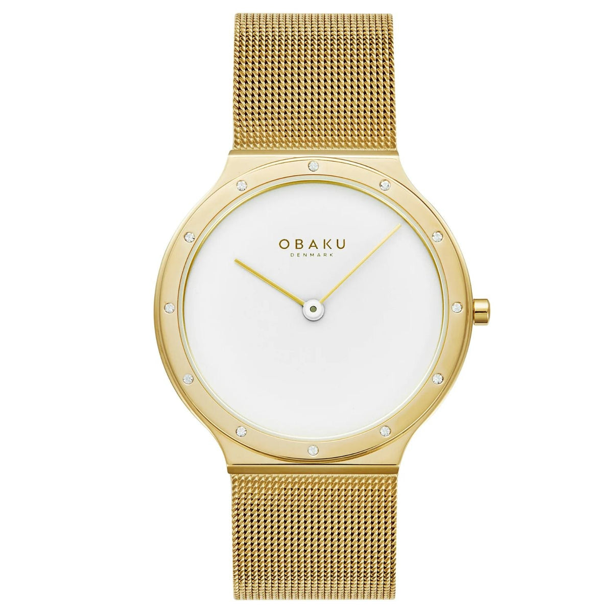Obaku Women's Note Lille White Round 34mm
