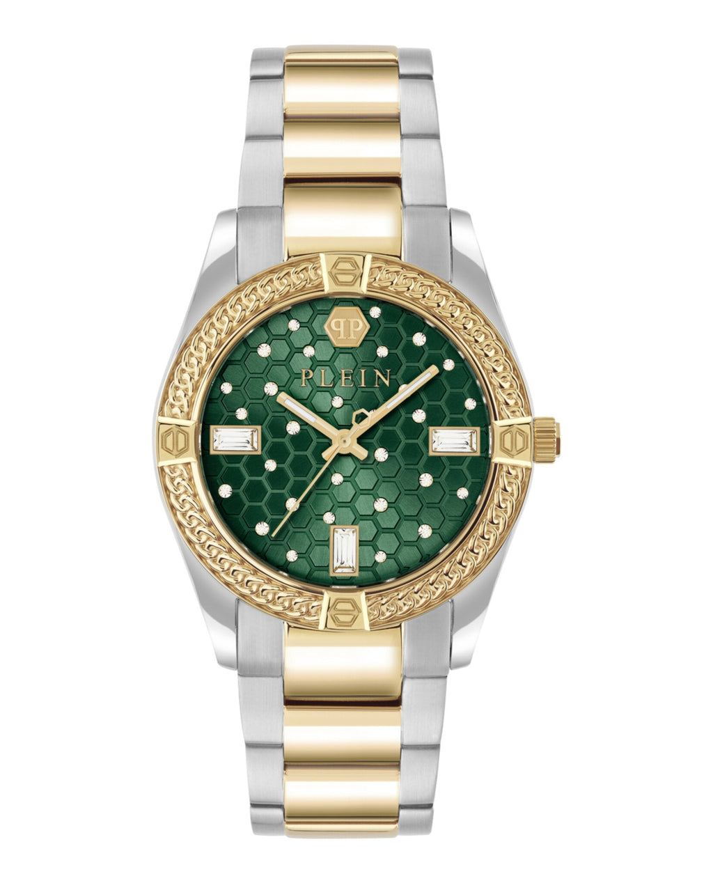 Plein Icon Chain Crystal Watch