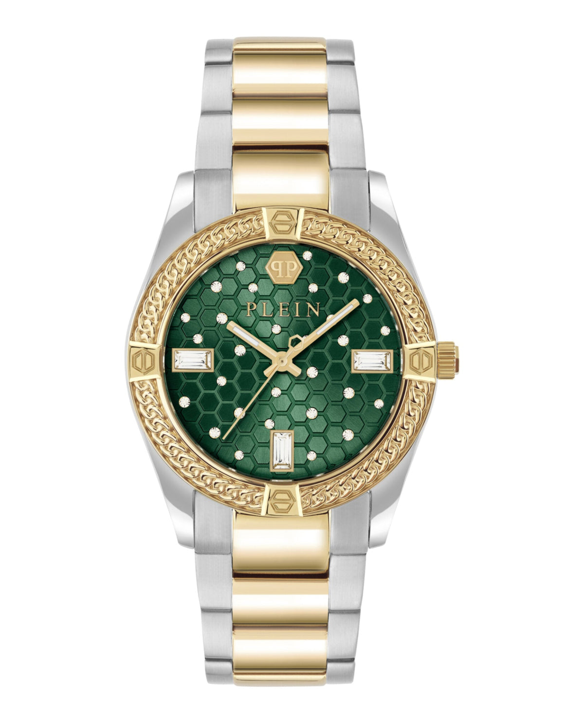 Plein Icon Chain Crystal Watch