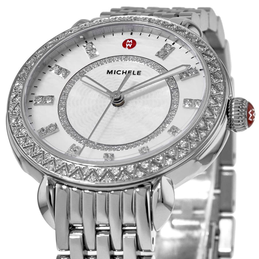Michele Sidney Diamond Classic Steel Women's Watch MWW30B000001