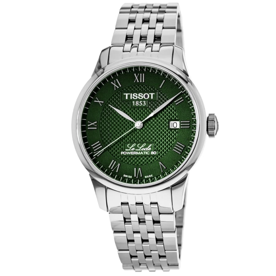 Tissot Le Locle Powermatic 80 Automatic Green Dial Stainless Steel Men's Watch T006.407.11.093.00