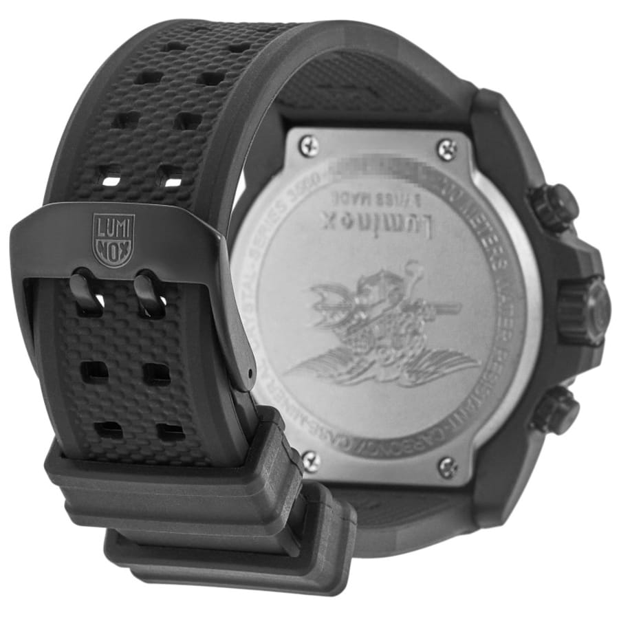 Luminox Navy Seal Chronograph Black Dial Black Rubber Strap Men's Watch XS.3581.EY