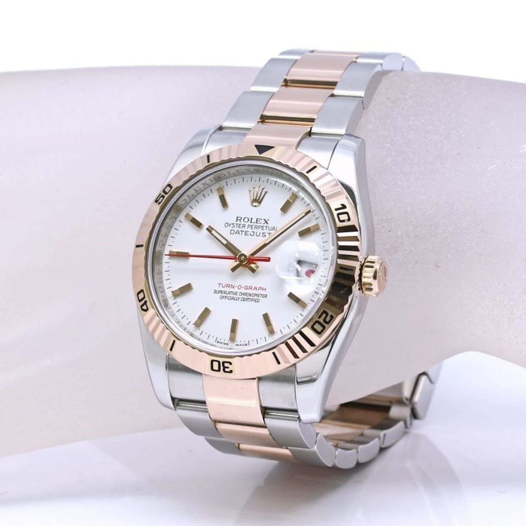 Rolex pink gold (18K) Stainless Steel Wristwatch (Pre-Owned)