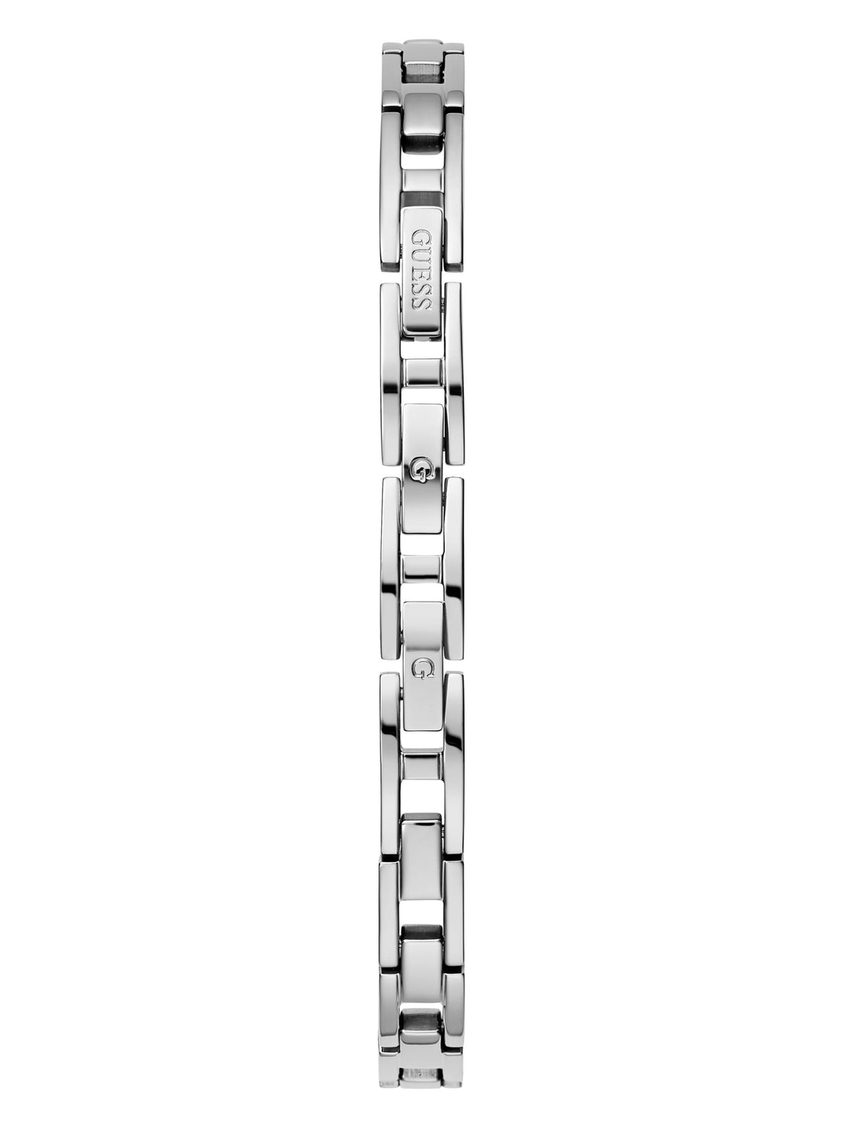 Silver-Tone Geometric Analog Watch