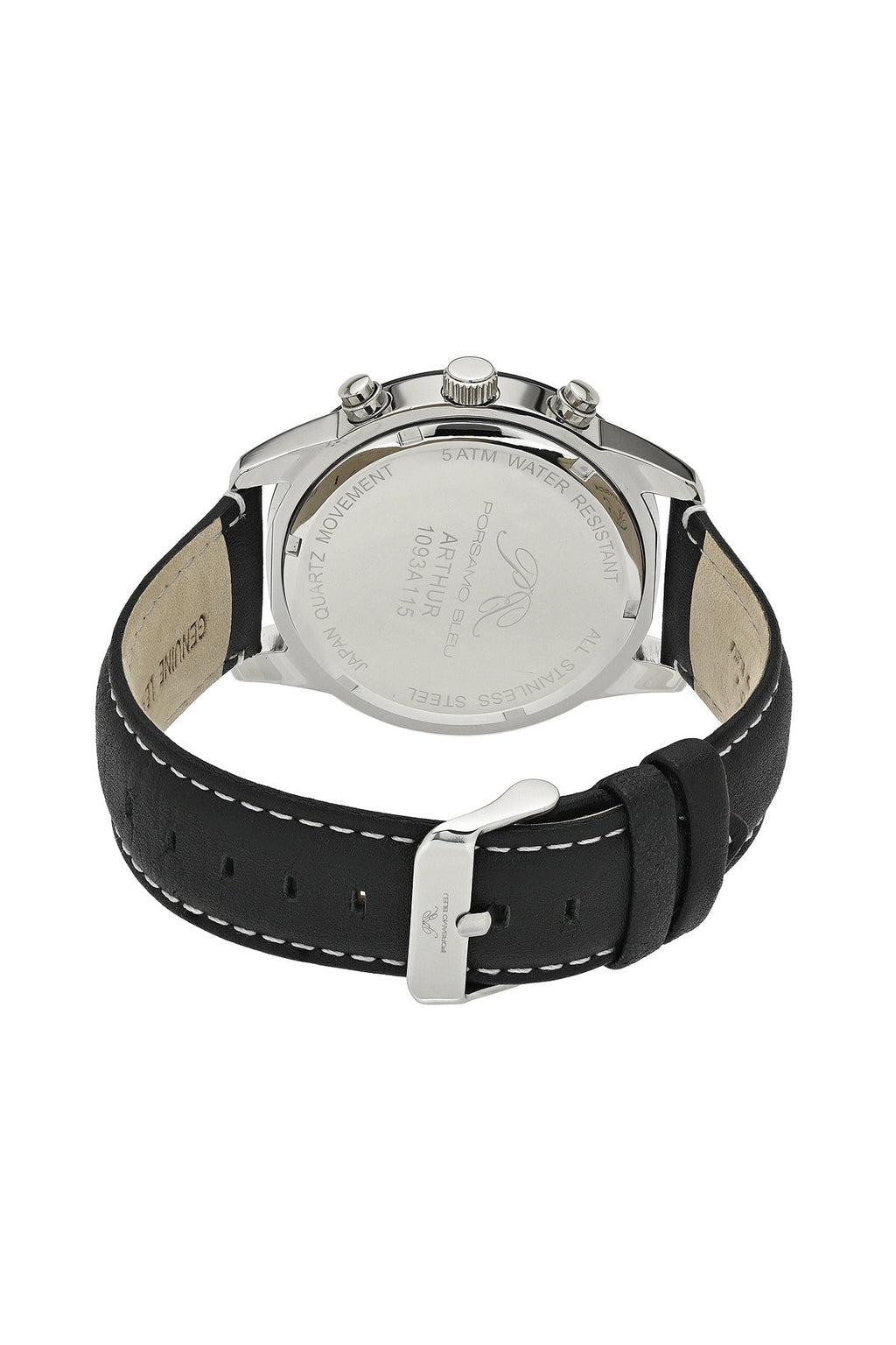 Porsamo Bleu Men's Arthur Genuine Leather Band Watch 1093AARL