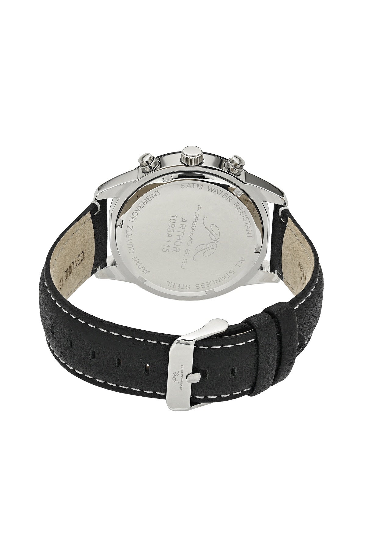 Porsamo Bleu Men's Arthur Genuine Leather Band Watch 1093AARL