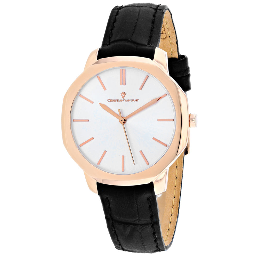 Christian Van Sant Women's Octave Slim Silver Round 37mm