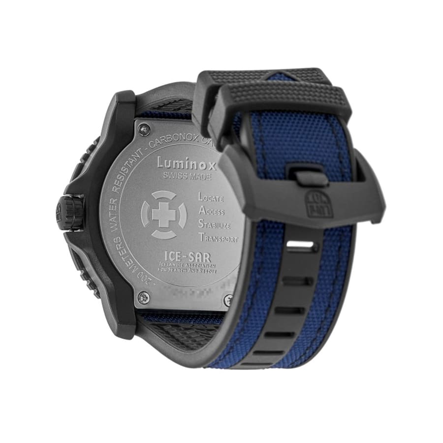 Luminox Ice-Sar Arctic 1080 Series 45mm Blue Dial Rubber & Fabric Strap Men's Watch XL.1083