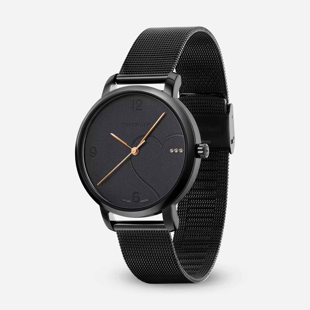 Wenger Swiss Army 01.1731.124 Women's Metropolitan Donnissima Black Watch 38mm