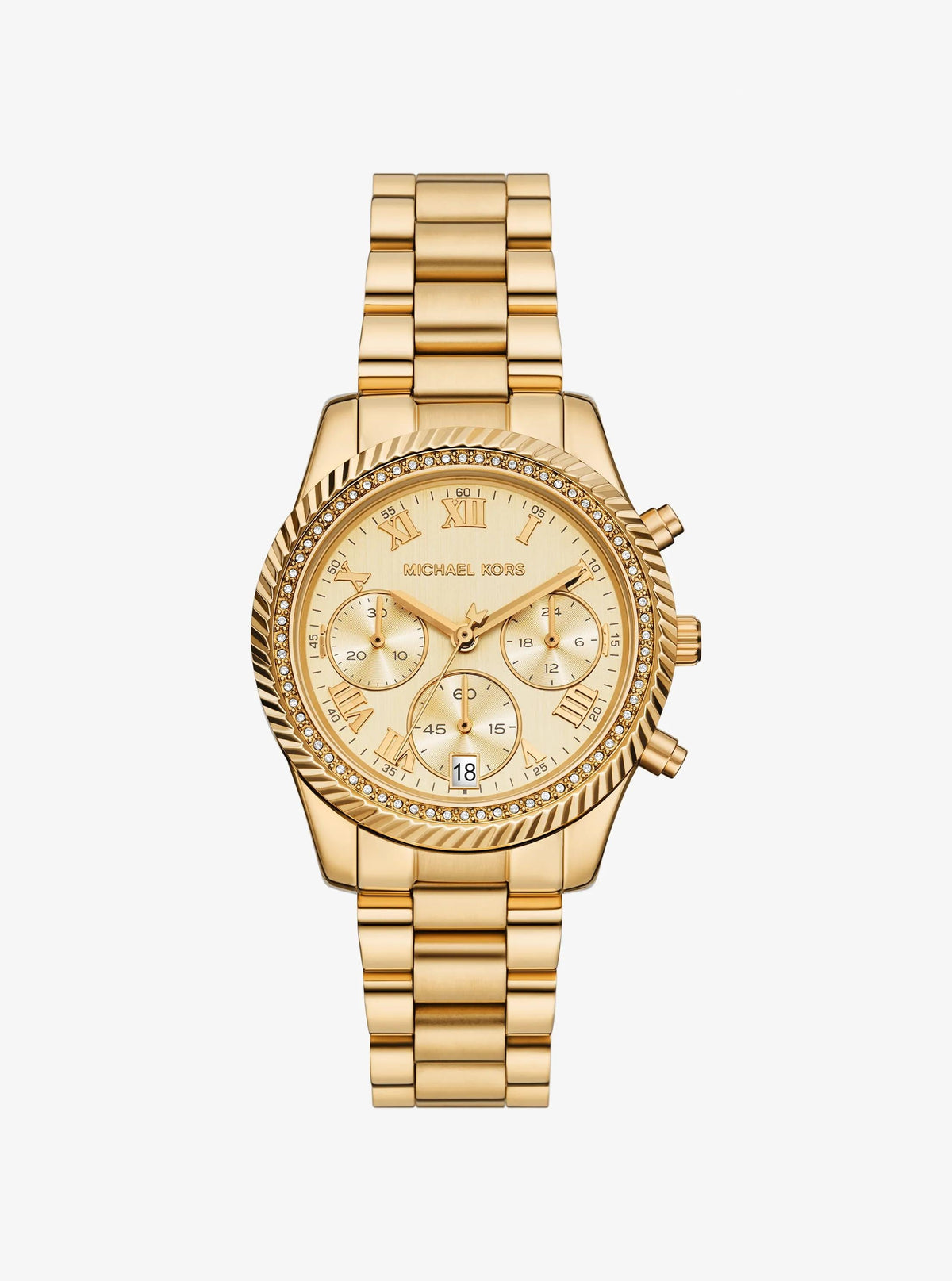 Mini Lexington Pavé Gold-Tone Watch