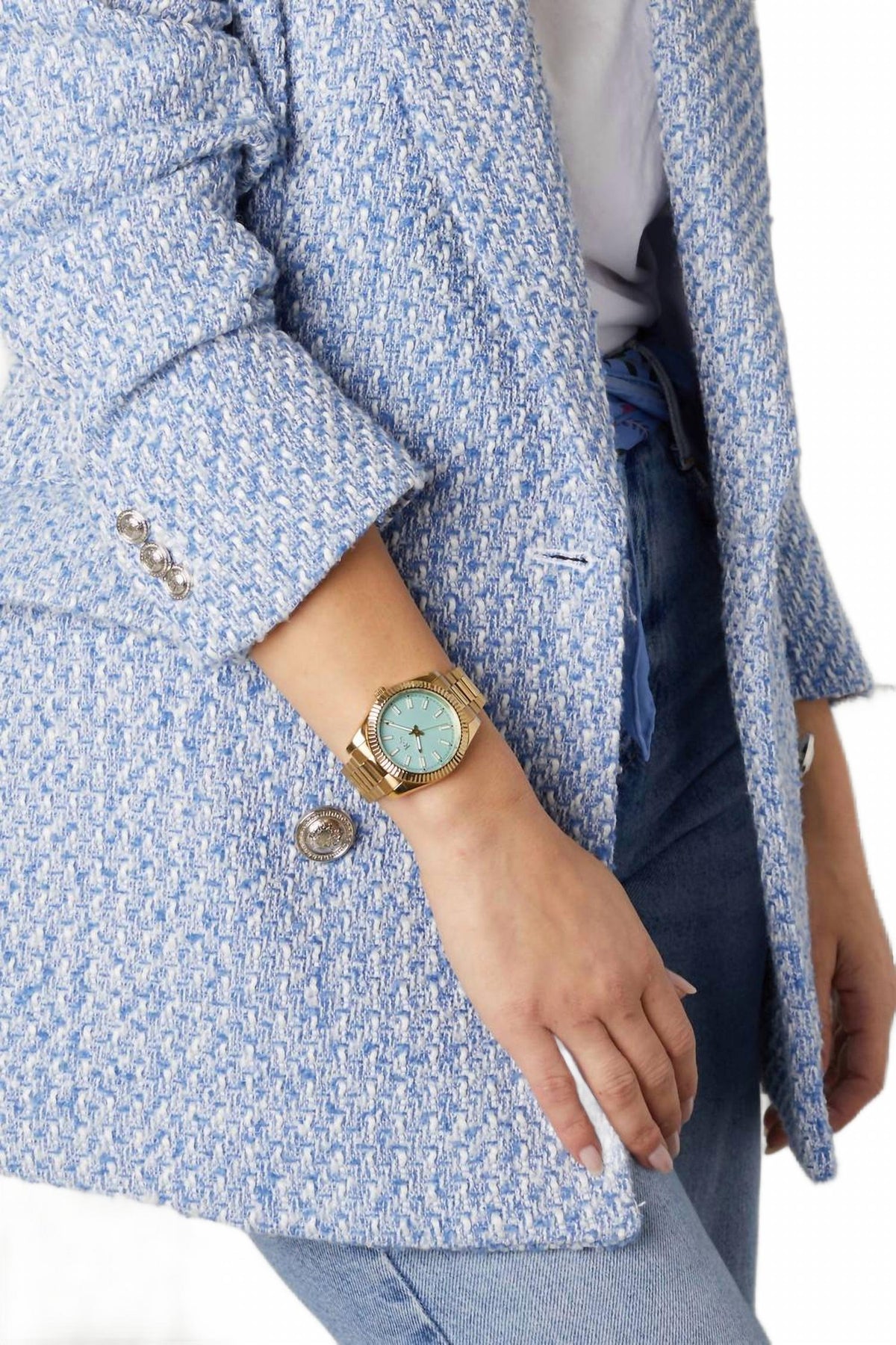 Women's The Monaco Siesta Jumbo Watch In Blue