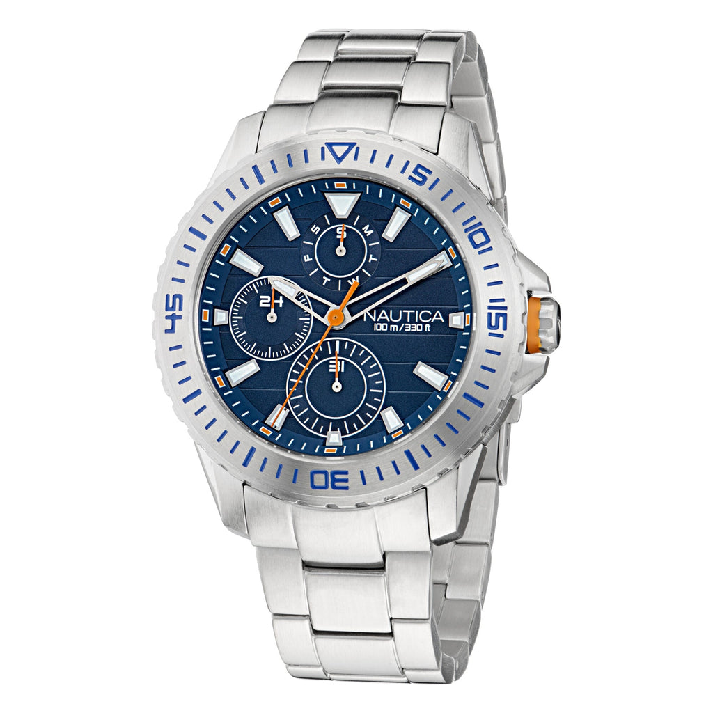 Nautica Mens Nst 101 Stainless Steel Watch