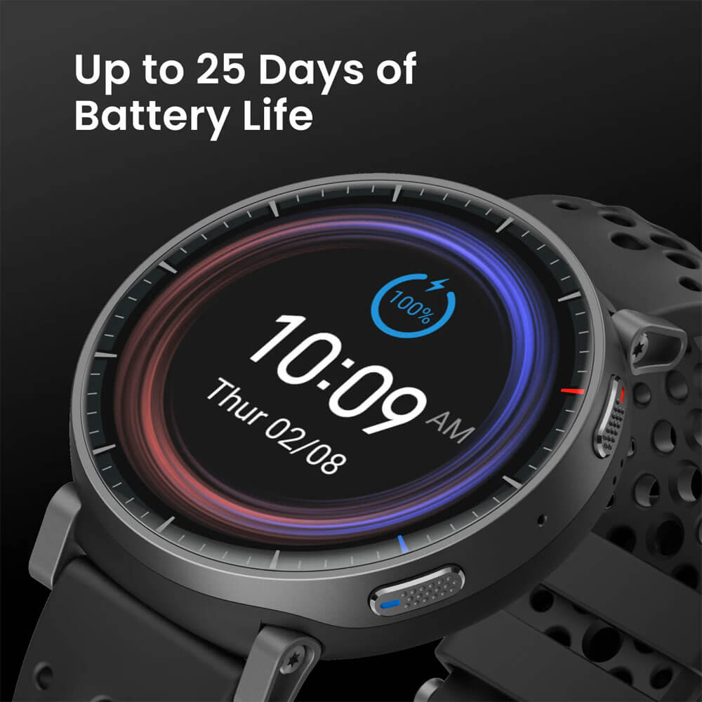 Amazfit Active Max 4GB Sports Smart Watch - Black