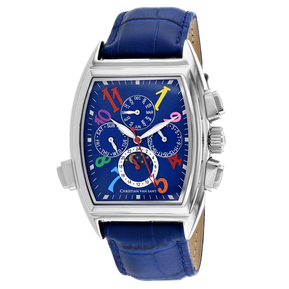 Christian Van Sant Men's Grandeur Blue Dial Watch