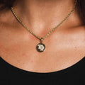 Astrology Coin Pendants in Yellow Gold