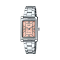 Casio Women’s Pink Analog Stainless Steel Bracelet - LTP-1234DD-4ADF