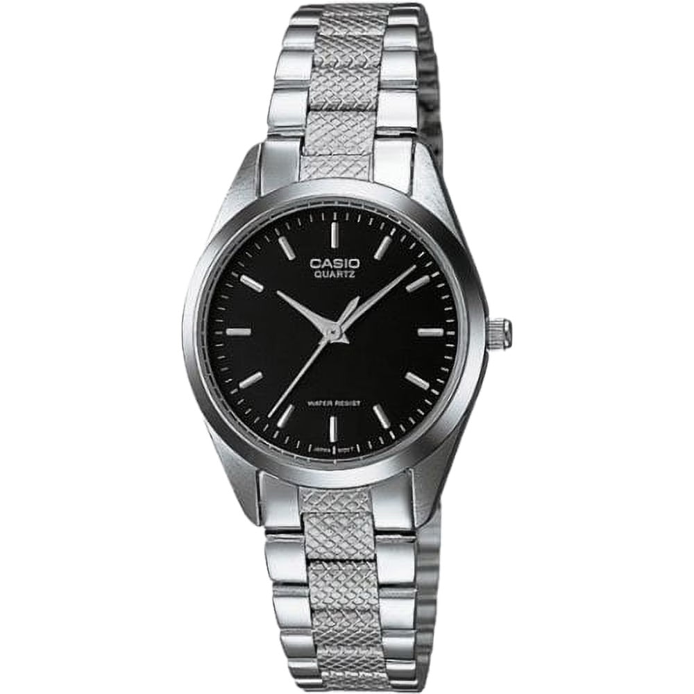 Casio Women’s Black Dial Stainless Steel Watch - LTP-1274D-1A