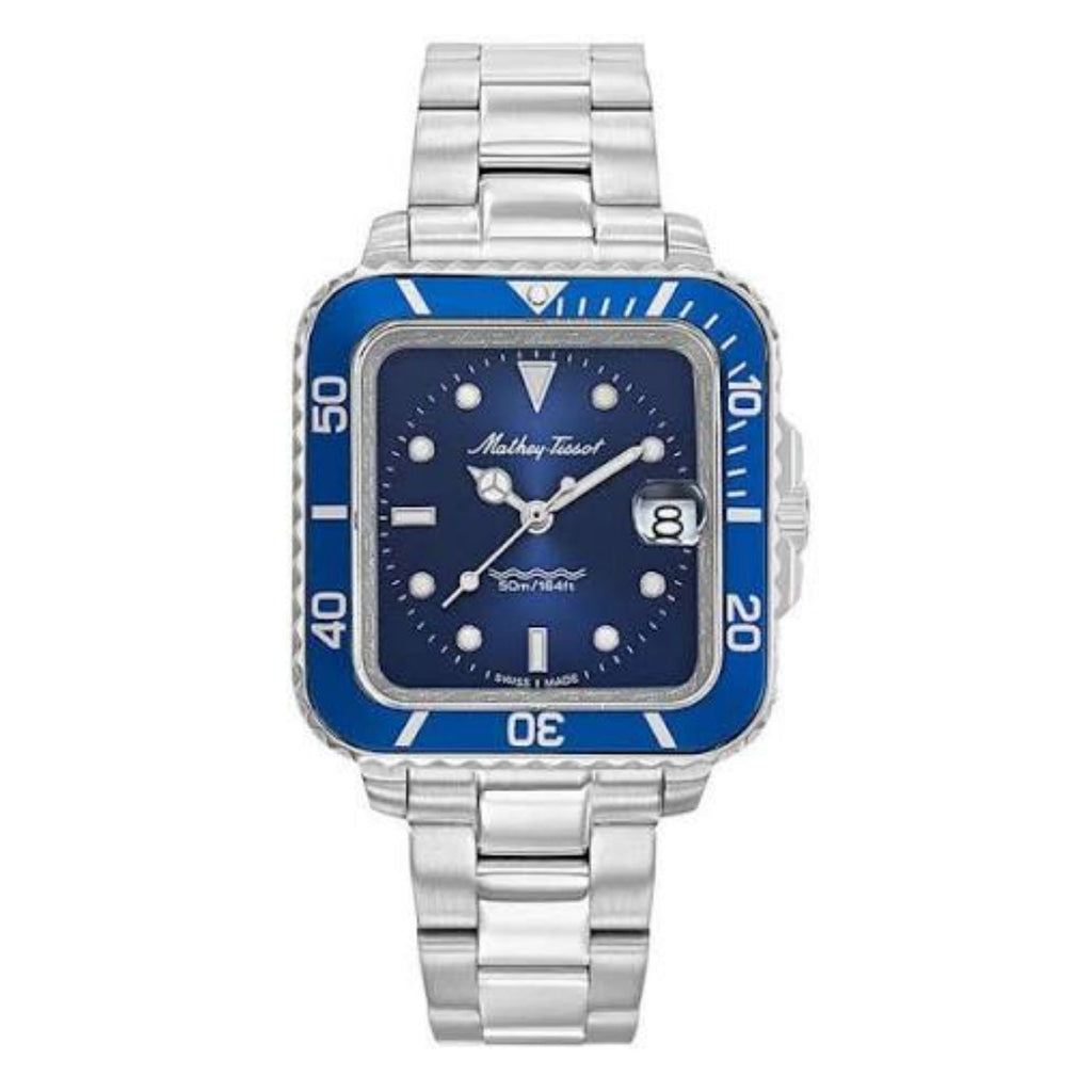 Mathey Tissot Men's Vintage Blue Dial Watch