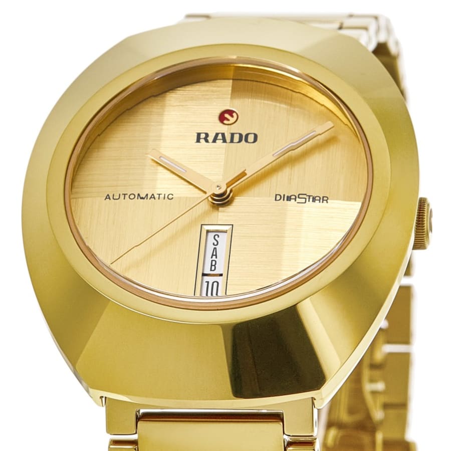 Rado DiaStar Original Automatic Yellow Gold Tone Dial PVD Steel Men's Watch R12161253