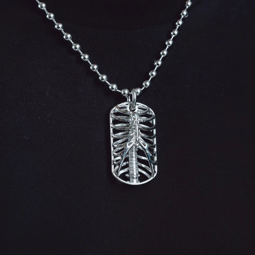 RIBCAGE DOG TAG NECKLACE