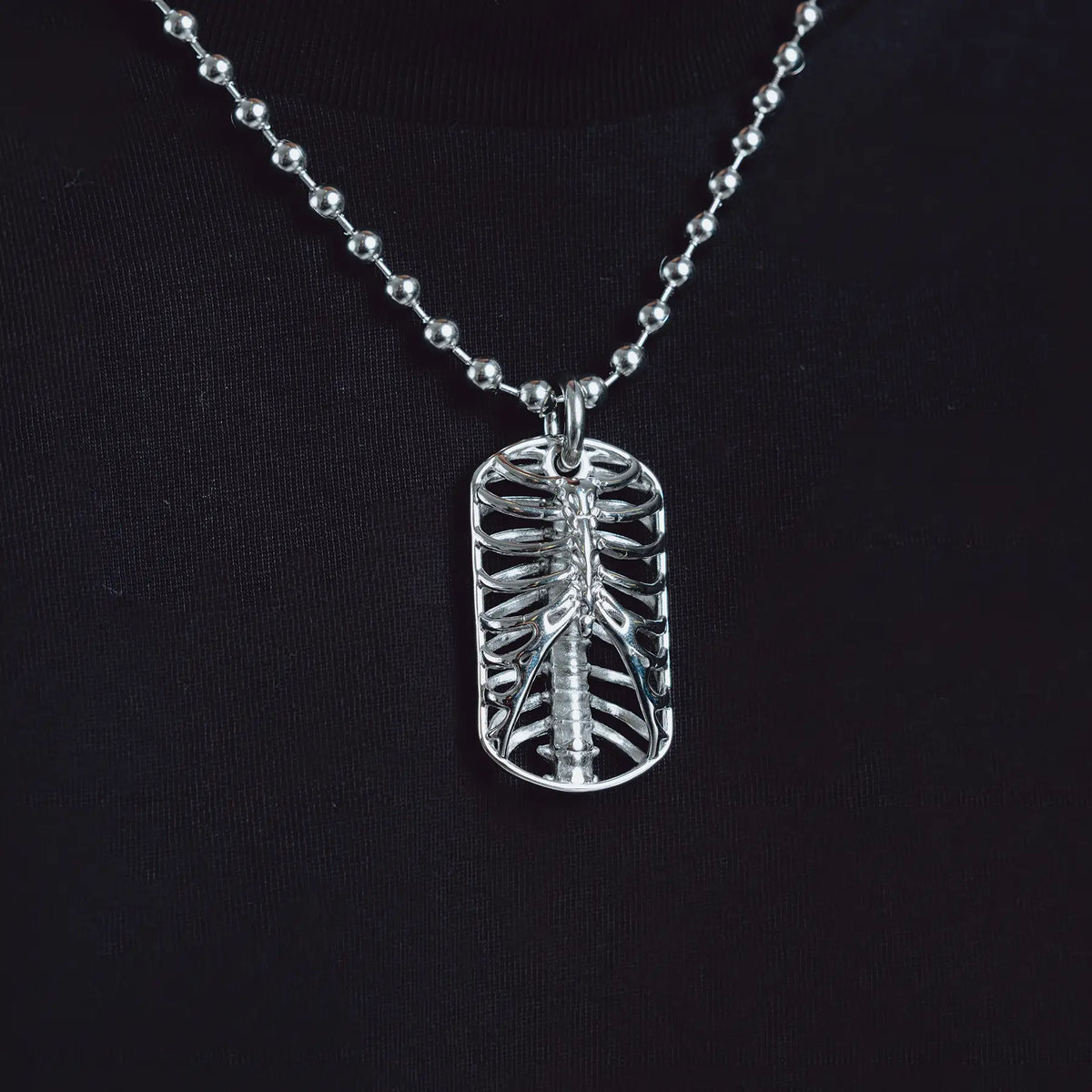 RIBCAGE DOG TAG NECKLACE