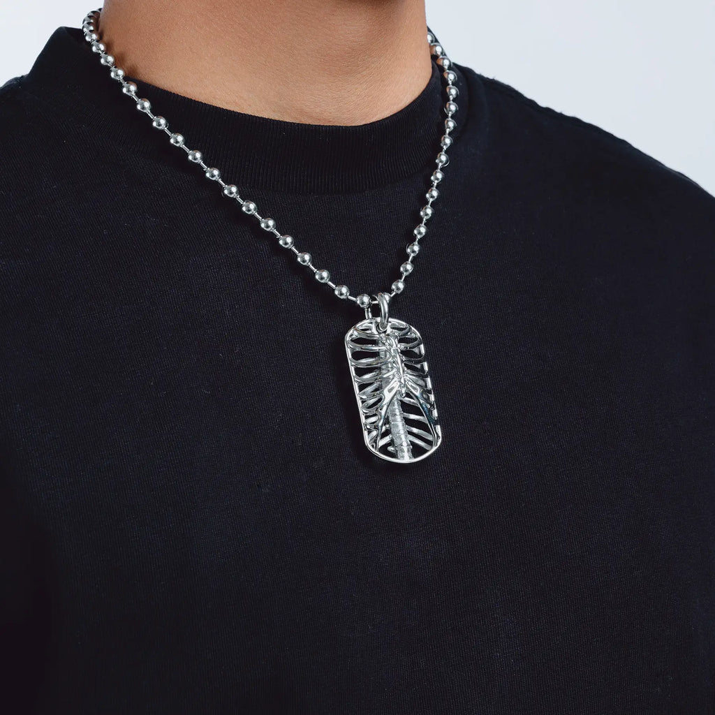 RIBCAGE DOG TAG NECKLACE