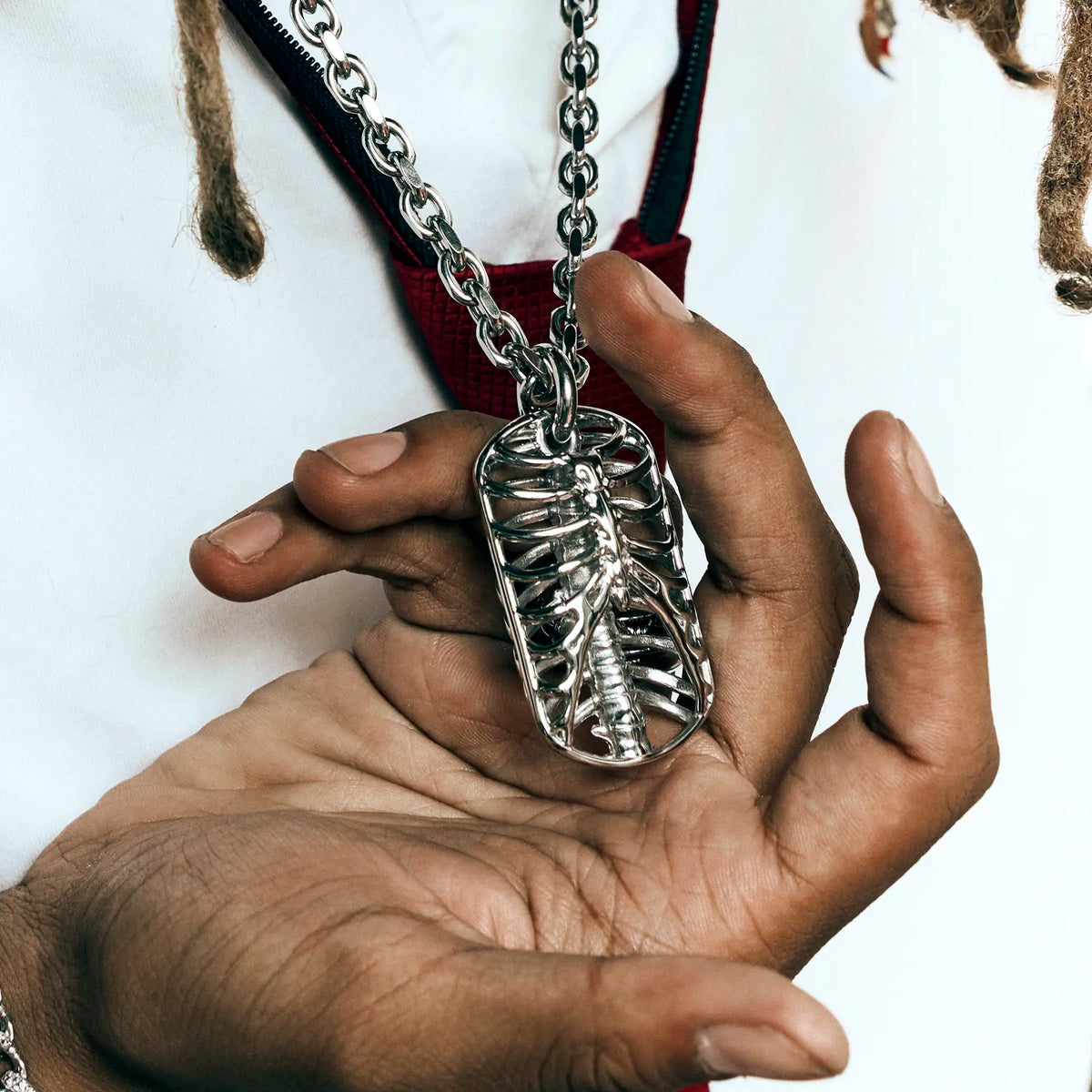 RIBCAGE DOG TAG NECKLACE