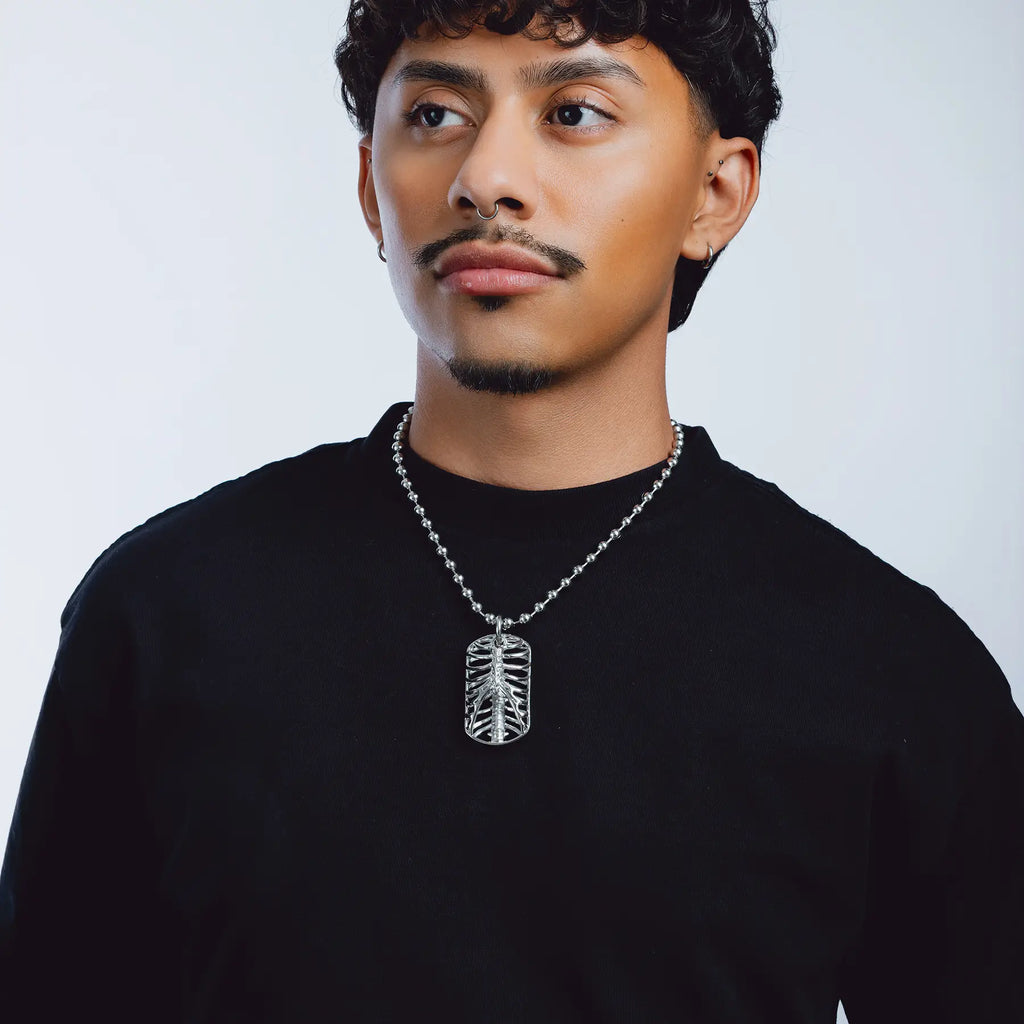 RIBCAGE DOG TAG NECKLACE