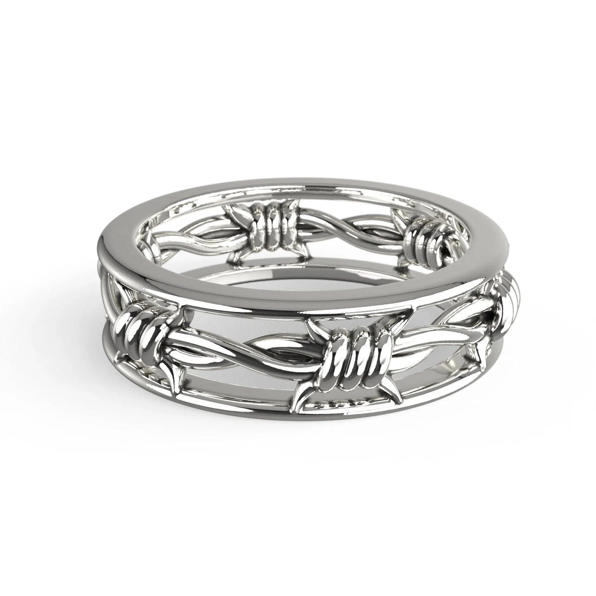 BARBED WIRE BAND RING