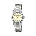Casio Women’s Two-Tone Stainless Steel Watch with Champagne Dial - LTP-V001SG-9B