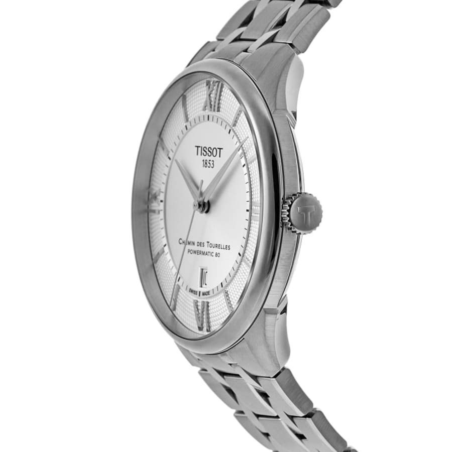 Tissot Chemin Des Tourelles Powermatic 80 42mm Automatic Silver Dial Steel Men's Watch T139.407.11.038.00