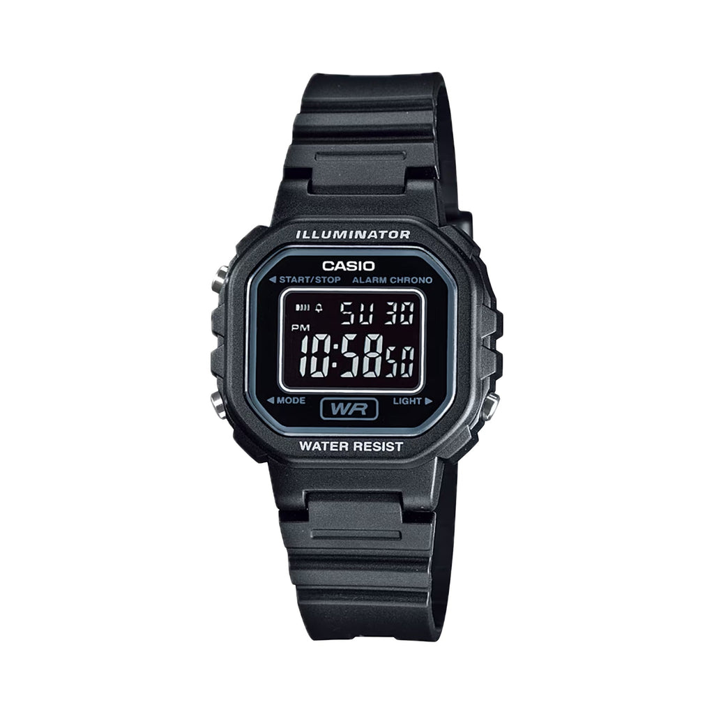 Casio Women’s Black Digital Resin Strap Watch - LA-20WH-1BDF