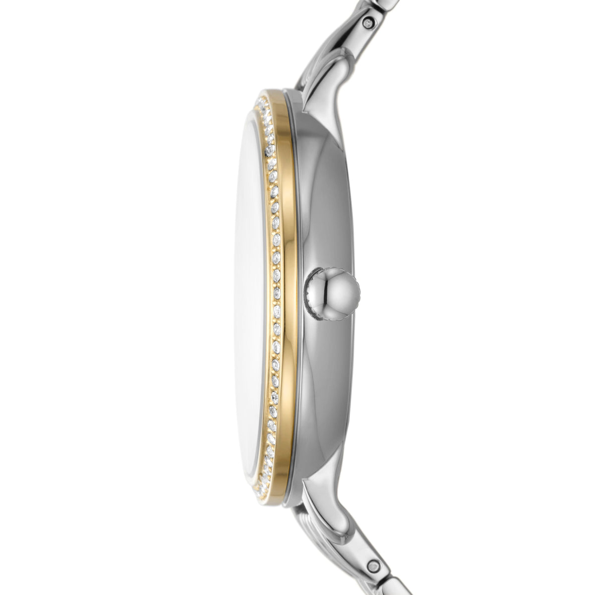 Fossil Women's Jacqueline 36mm Sun Moon Multifunction, Two-Tone Stainless Steel Watch