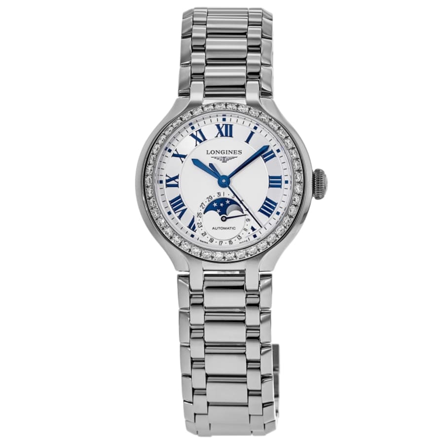 Longines Primaluna Moonphase Custom Diamond  34mm Women's Watch L8.126.4.71.6-CD