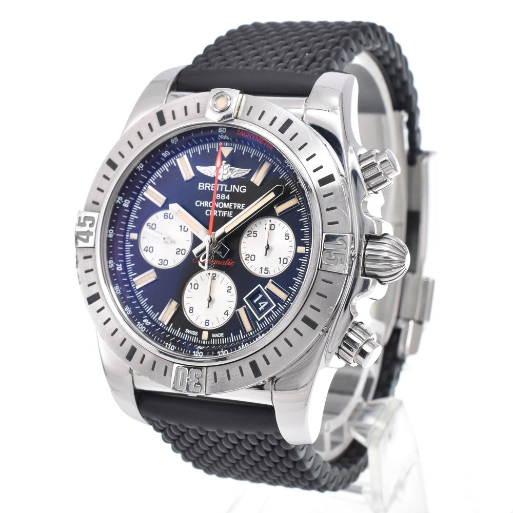 Breitling Chronomat Chronograph Automatic Stainless Steel And Rubber Watch (Pre-Owned)