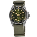 Longines HydroConquest GMT Green Dial Fabric Strap Men's Watch L3.790.4.06.2