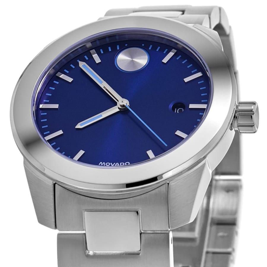 Movado Bold Blue Dial Stainless Steel Men's Watch 3601319