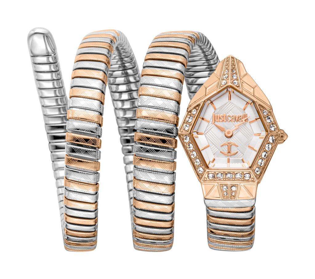Just Cavalli Women's Snake 316L Stainless Steel Watch
