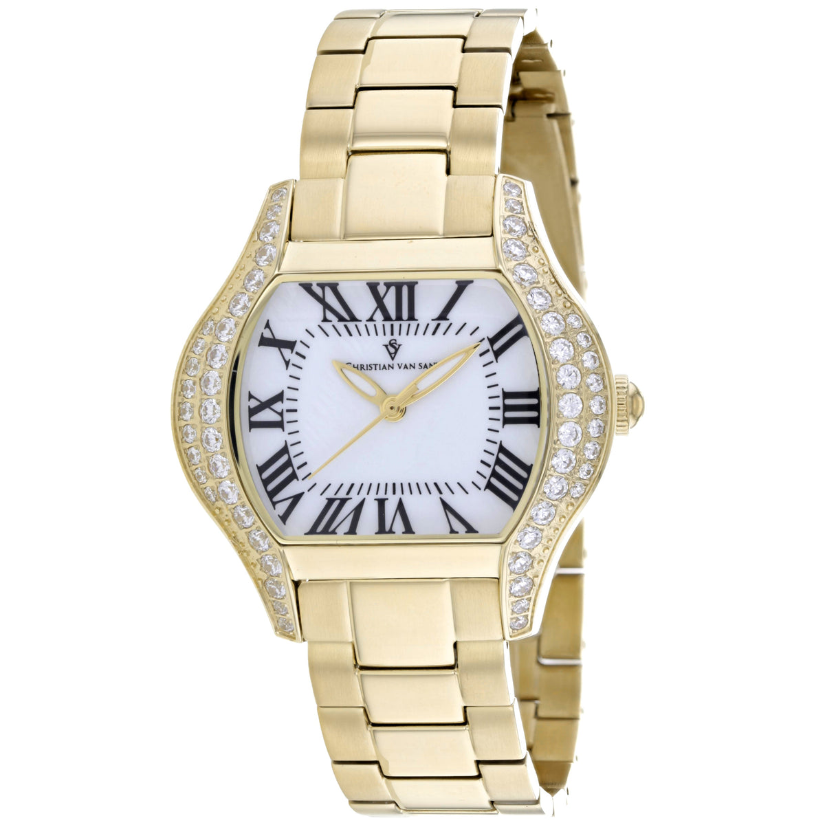 Christian Van Sant Women's Bianca White Square 34mm