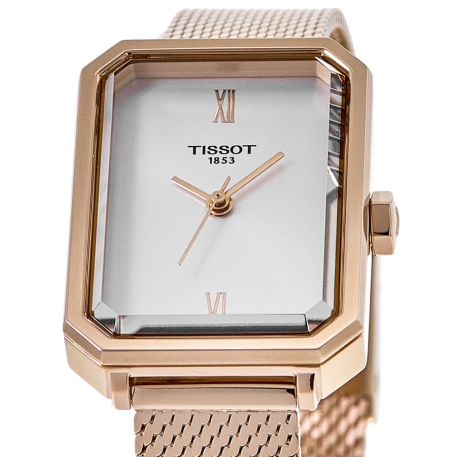 Tissot SRV 30mm Silver Dial Rose Gold PVD Steel Women's Watch T160.110.33.033.00