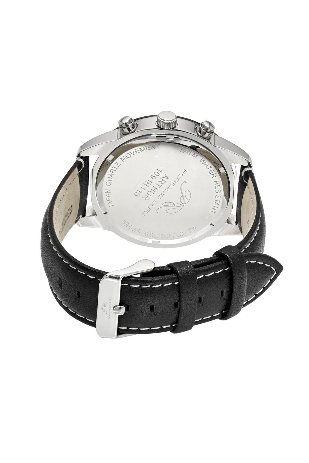 Porsamo Bleu Men's Arthur Genuine Leather Band Watch 1091HARL